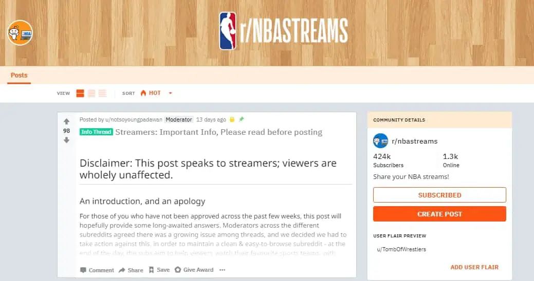 Reddit Nba Streams 2020 Guide Links To Live Streams Strong