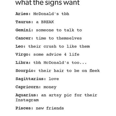 astrological signs meme