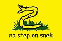 no step on snake shirt