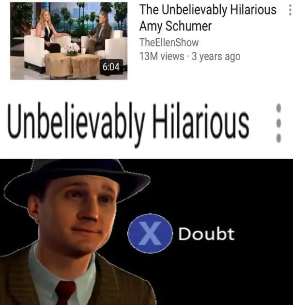 The 27+ Best Press X to Doubt Memes From LA Noire | Strong Socials